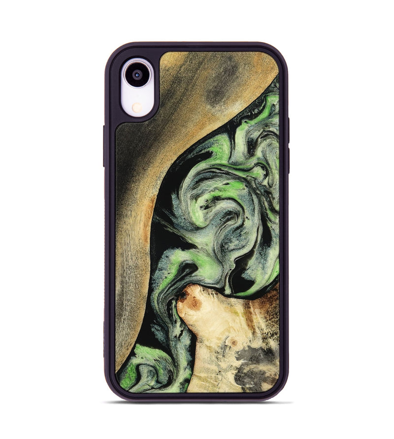 iPhone Xr Wood Phone Case - Zev (Green, 801775)