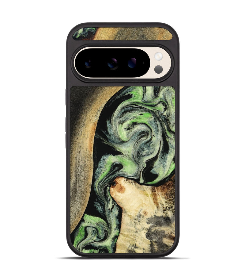 Pixel 10 Wood Phone Case - Zev (Green, 801775)