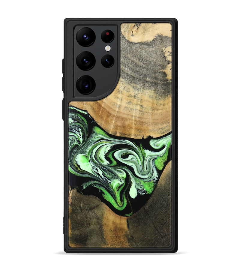 Galaxy S22 Ultra Wood Phone Case - Tomas (Green, 801776)