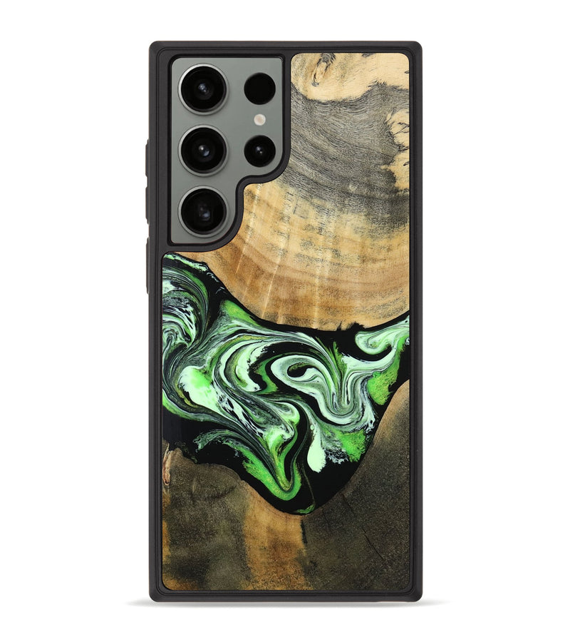 Galaxy S23 Ultra Wood Phone Case - Tomas (Green, 801776)