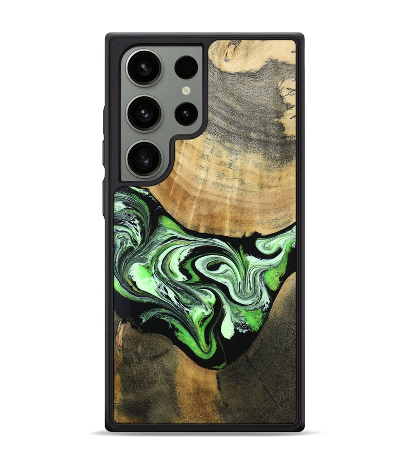 Galaxy S24 Ultra Wood Phone Case - Tomas (Green, 801776)