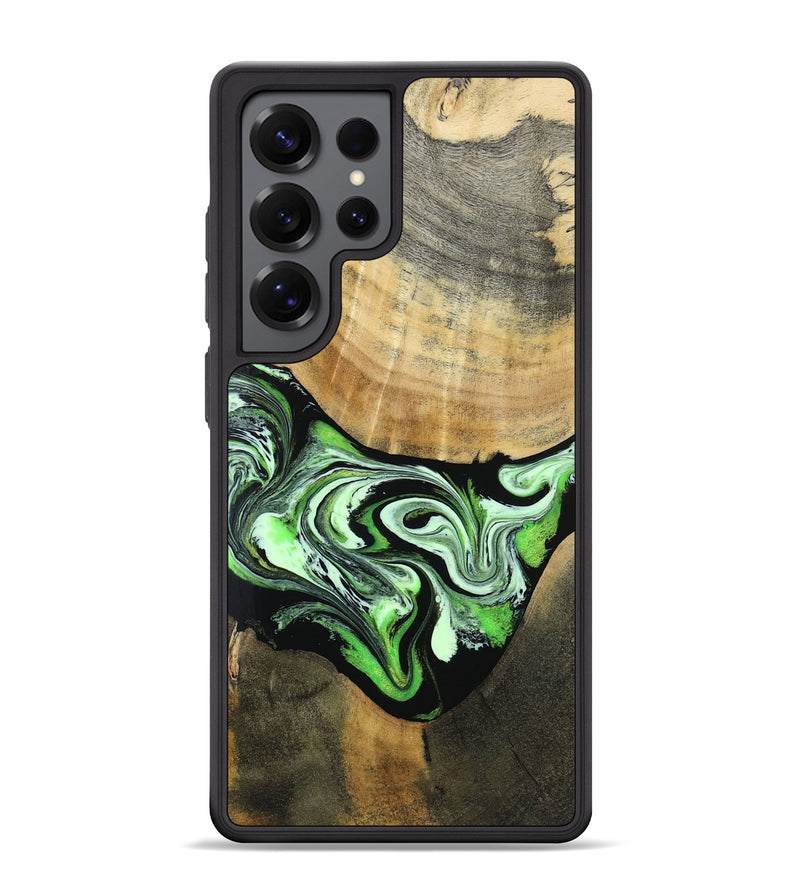 Galaxy S25 Ultra Wood Phone Case - Tomas (Green, 801776)