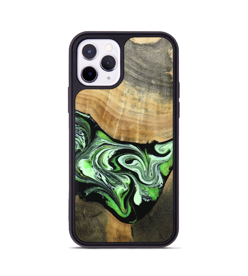 iPhone 11 Pro Wood Phone Case - Tomas (Green, 801776)