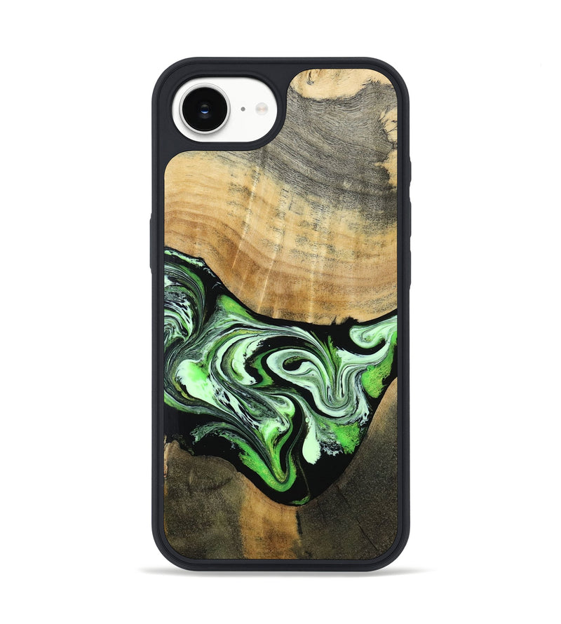 iPhone 16e Wood Phone Case - Tomas (Green, 801776)