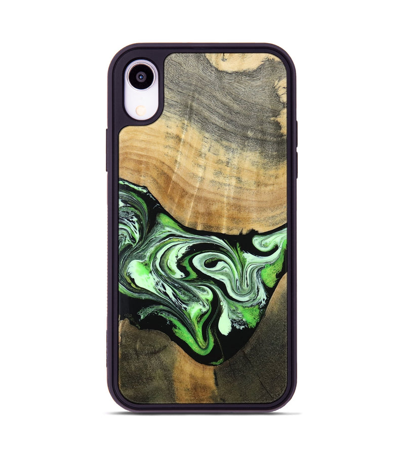 iPhone Xr Wood Phone Case - Tomas (Green, 801776)