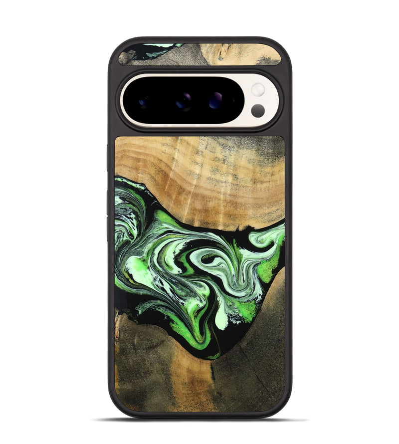 Pixel 9 Pro Wood Phone Case - Tomas (Green, 801776)