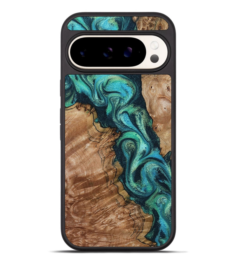 Pixel 9 Pro XL Wood Phone Case - Milena (Green, 801777)