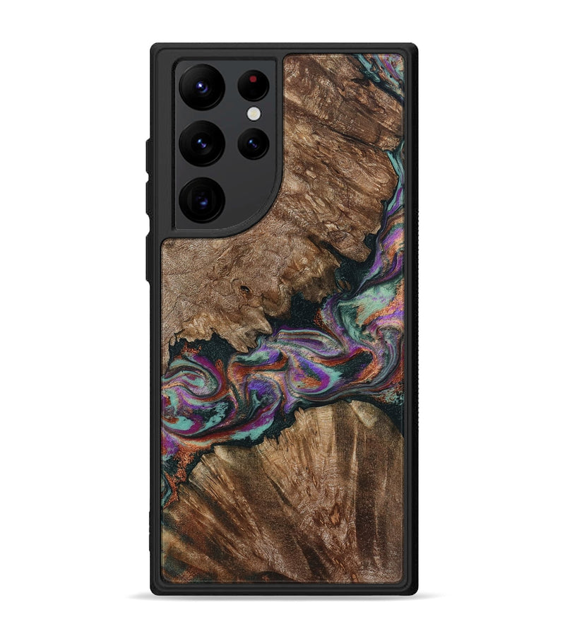 Galaxy S22 Ultra Wood Phone Case - Casey (Green, 801778)