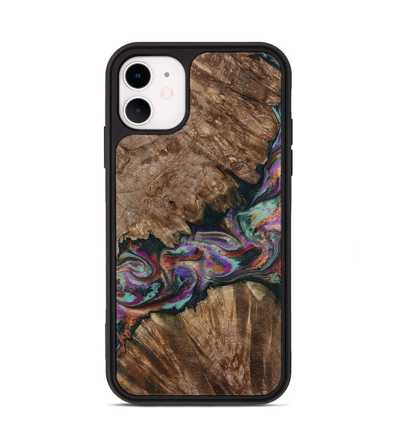 iPhone 11 Wood Phone Case - Casey (Green, 801778)