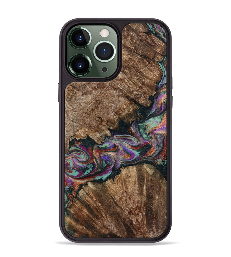 iPhone 13 Pro Max Wood Phone Case - Casey (Green, 801778)