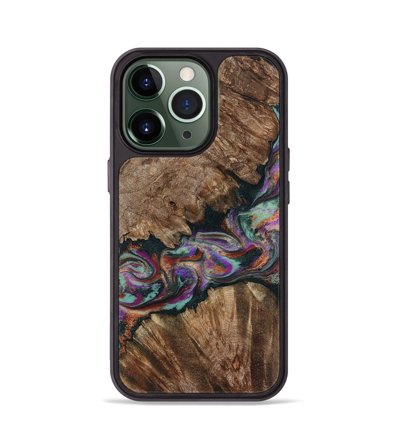 iPhone 13 Pro Wood Phone Case - Casey (Green, 801778)