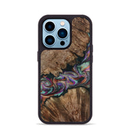 iPhone 14 Pro Wood Phone Case - Casey (Green, 801778)