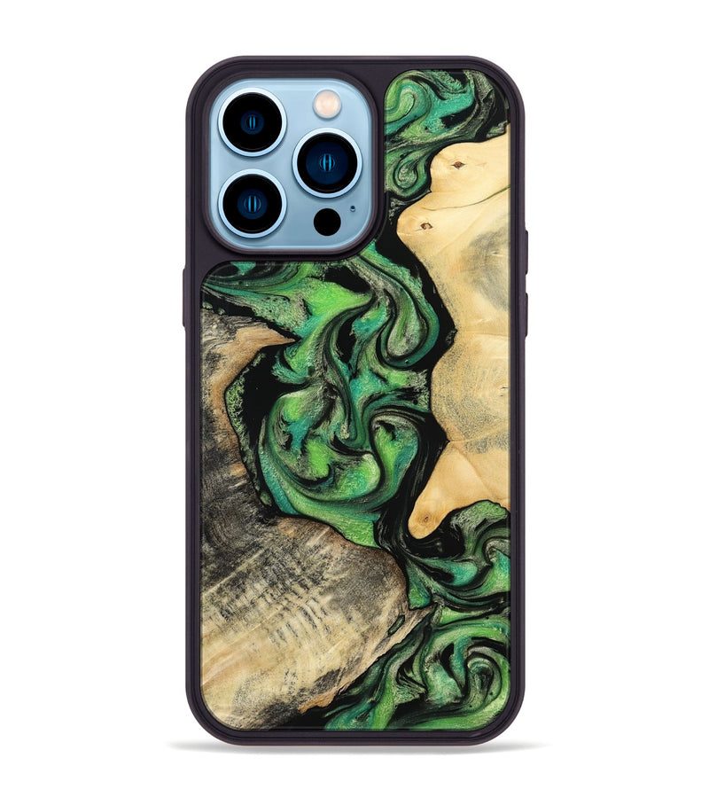 iPhone 14 Pro Max Wood Phone Case - Zen (Ombre, 801779)
