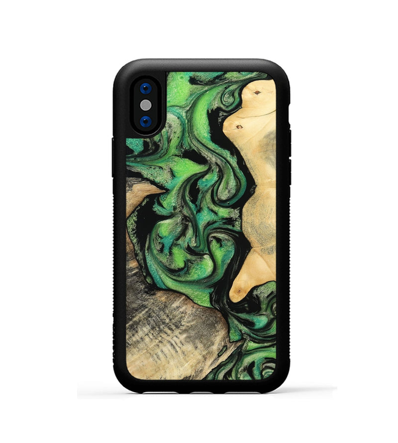 iPhone Xs Wood Phone Case - Zen (Ombre, 801779)