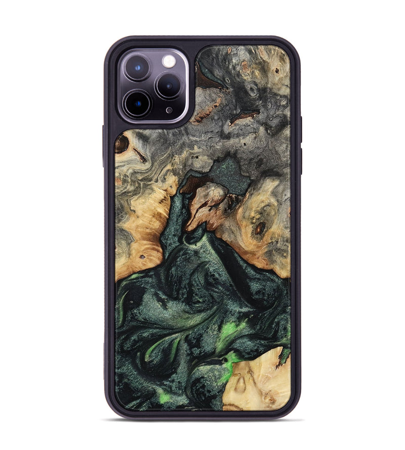 iPhone 11 Pro Max Wood Phone Case - Darien (Green, 801780)