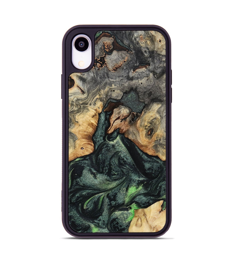 iPhone Xr Wood Phone Case - Darien (Green, 801780)