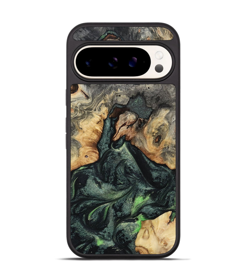 Pixel 9 Wood Phone Case - Darien (Green, 801780)