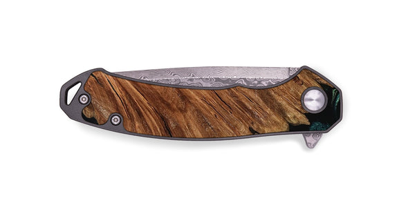 EDC Wood Pocket Knife - Tyesha (Green, 801781)