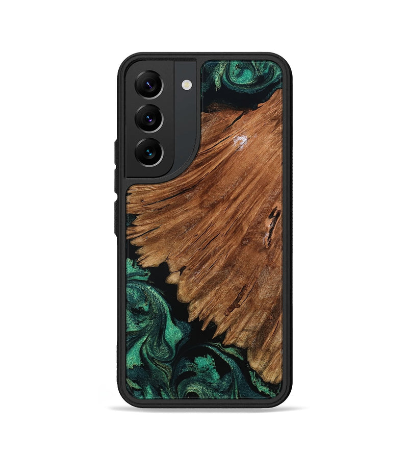 Galaxy S22 Wood Phone Case - Tyesha (Green, 801781)