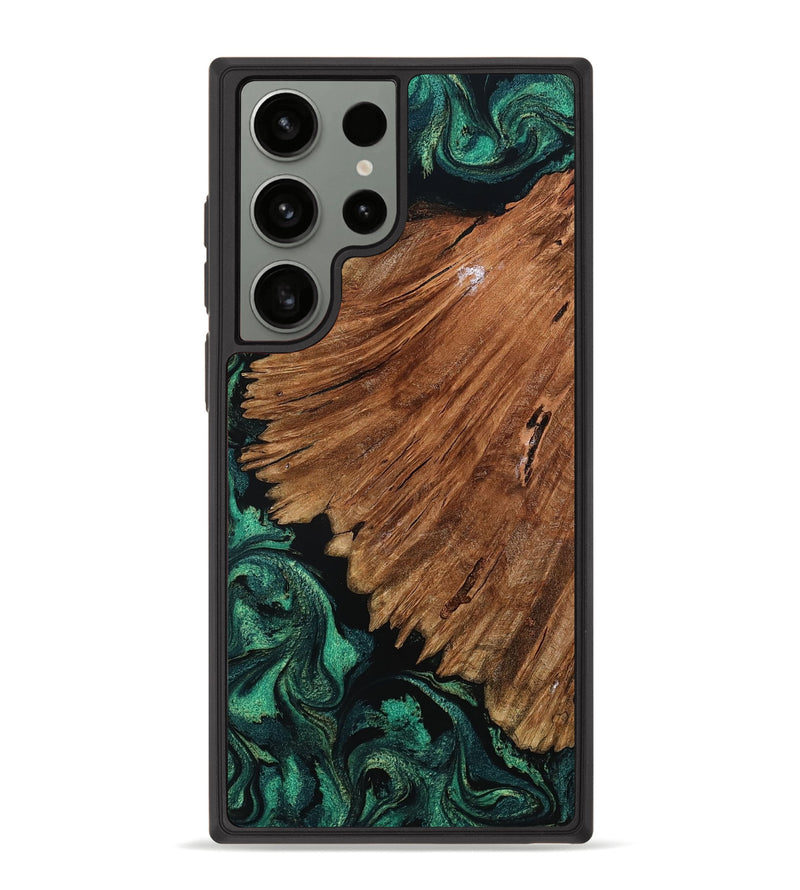 Galaxy S23 Ultra Wood Phone Case - Tyesha (Green, 801781)
