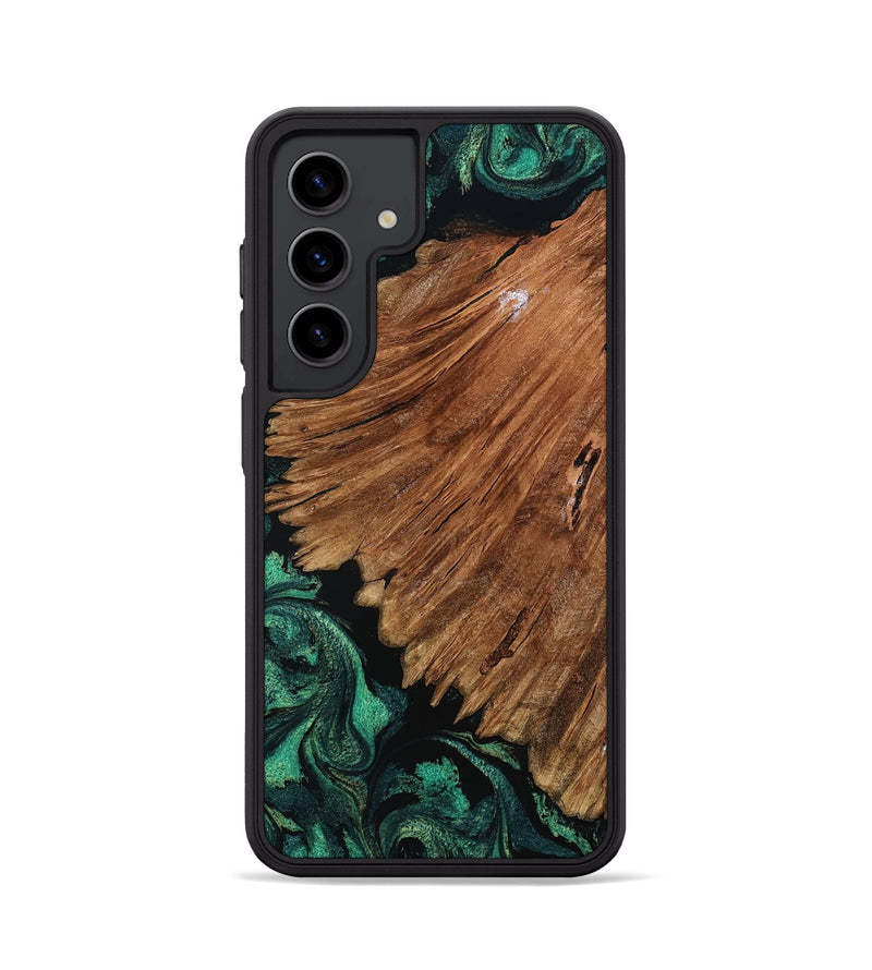 Galaxy S24 Wood Phone Case - Tyesha (Green, 801781)