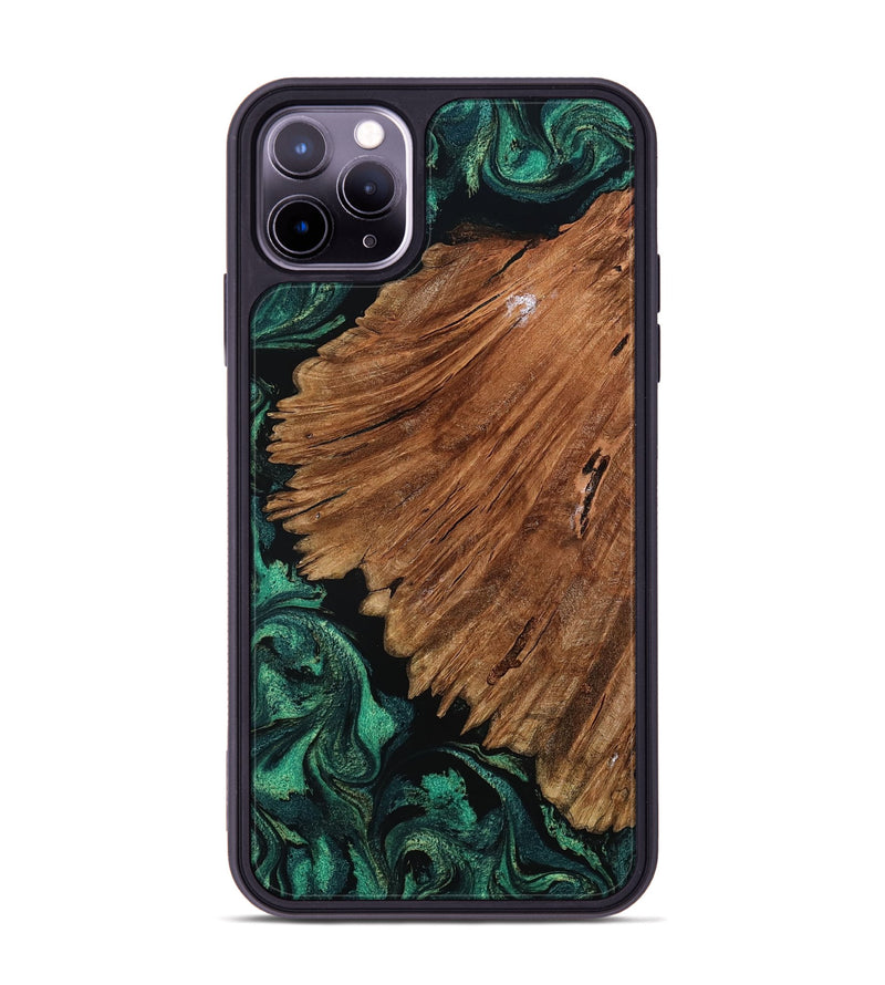 iPhone 11 Pro Max Wood Phone Case - Tyesha (Green, 801781)