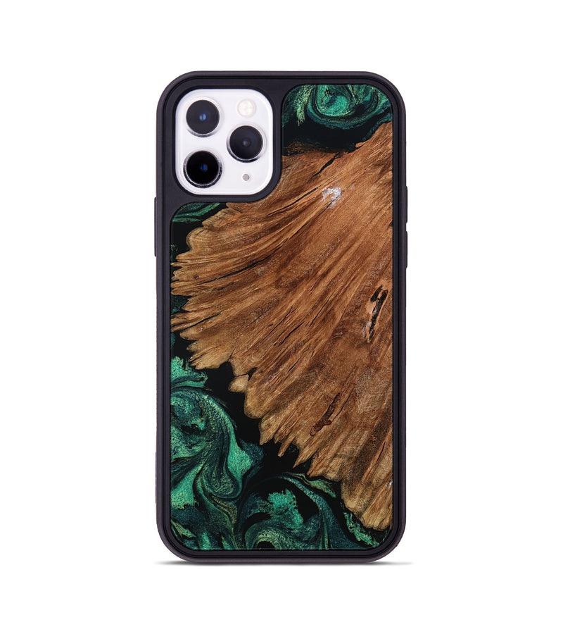 iPhone 11 Pro Wood Phone Case - Tyesha (Green, 801781)