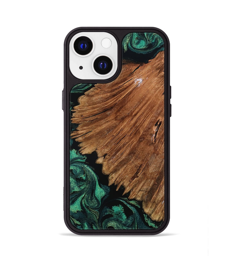 iPhone 13 Wood Phone Case - Tyesha (Green, 801781)