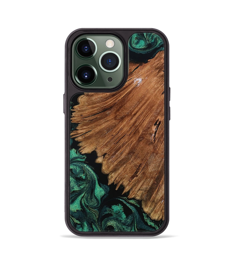 iPhone 13 Pro Wood Phone Case - Tyesha (Green, 801781)