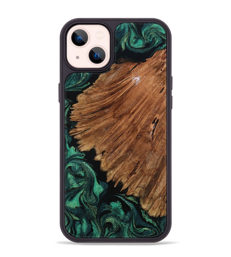 iPhone 14 Plus Wood Phone Case - Tyesha (Green, 801781)
