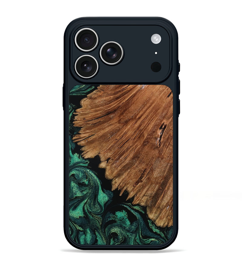 iPhone 17 Pro Max Wood Phone Case - Tyesha (Green, 801781)