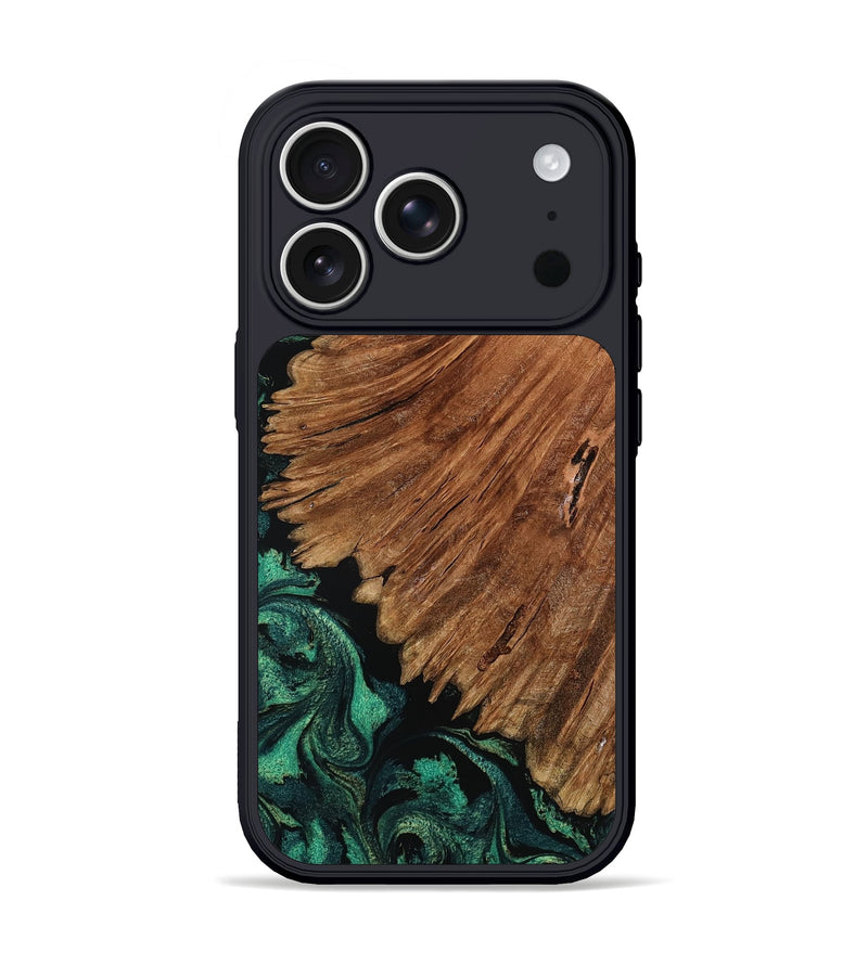 iPhone 17 Pro Wood Phone Case - Tyesha (Green, 801781)