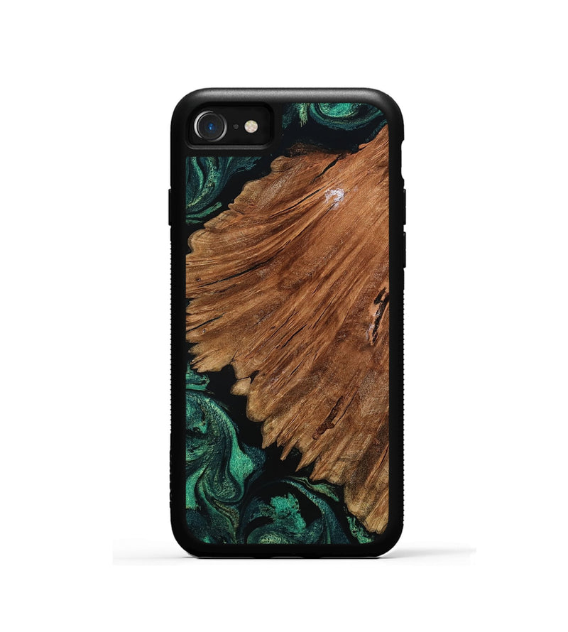 iPhone SE Wood Phone Case - Tyesha (Green, 801781)