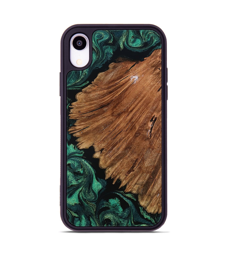 iPhone Xr Wood Phone Case - Tyesha (Green, 801781)