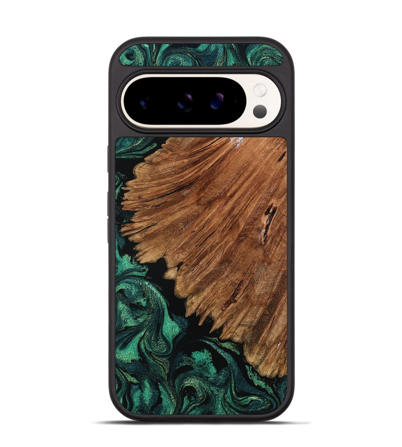 Pixel 9 Pro Wood Phone Case - Tyesha (Green, 801781)