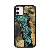 iPhone 11 Wood Phone Case - Meaghan (Green, 801782)