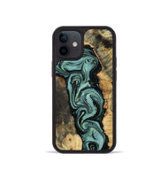 iPhone 12 mini Wood Phone Case - Meaghan (Green, 801782)