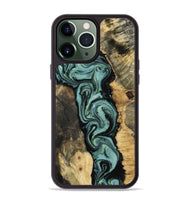 iPhone 13 Pro Max Wood Phone Case - Meaghan (Green, 801782)