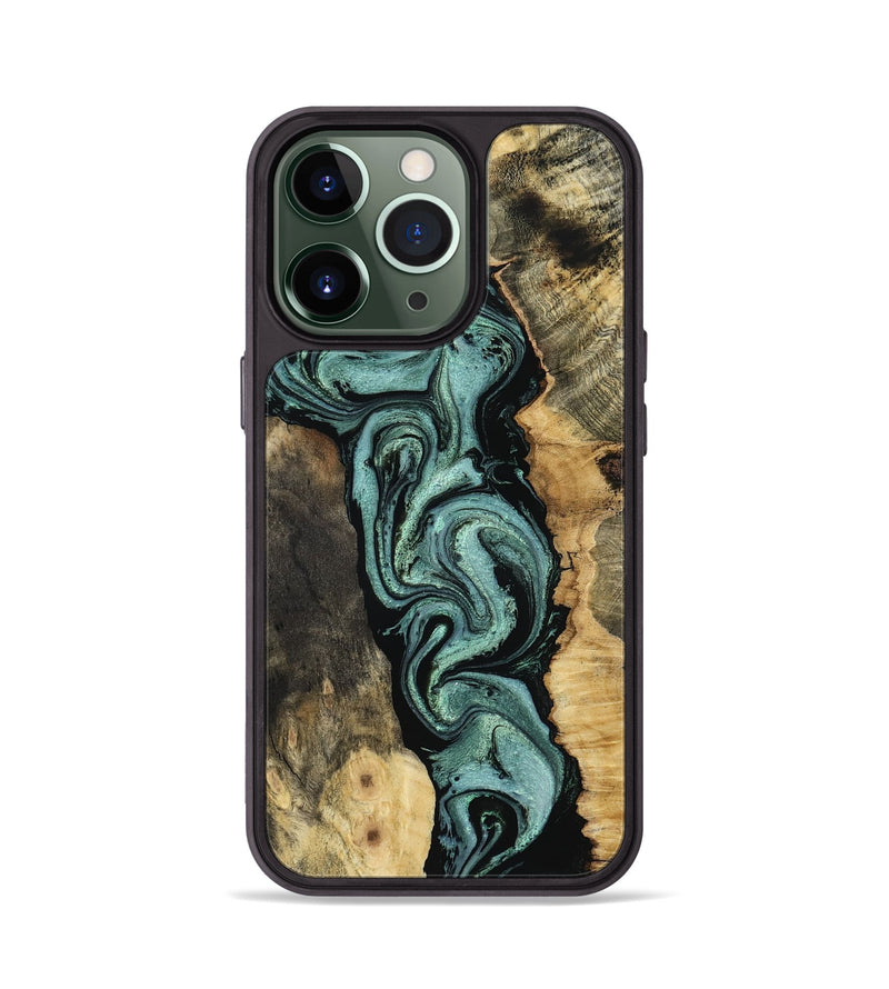 iPhone 13 Pro Wood Phone Case - Meaghan (Green, 801782)