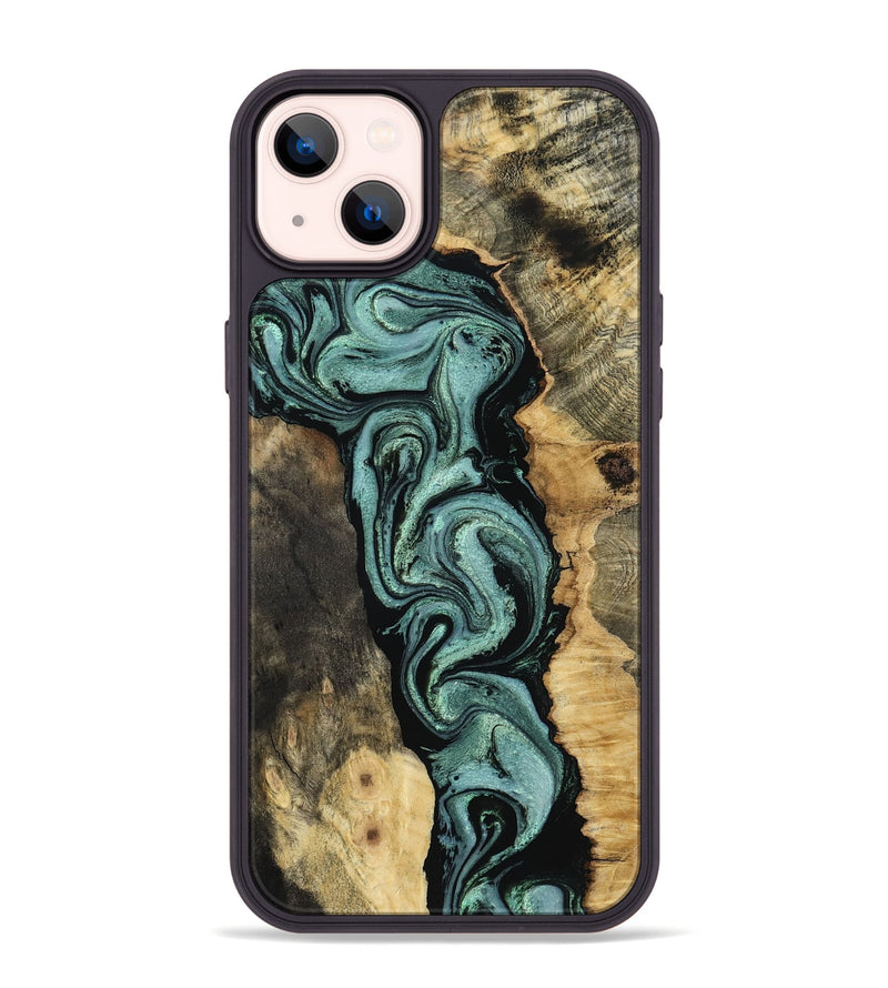 iPhone 14 Plus Wood Phone Case - Meaghan (Green, 801782)