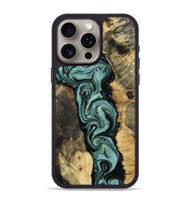 iPhone 15 Pro Max Wood Phone Case - Meaghan (Green, 801782)