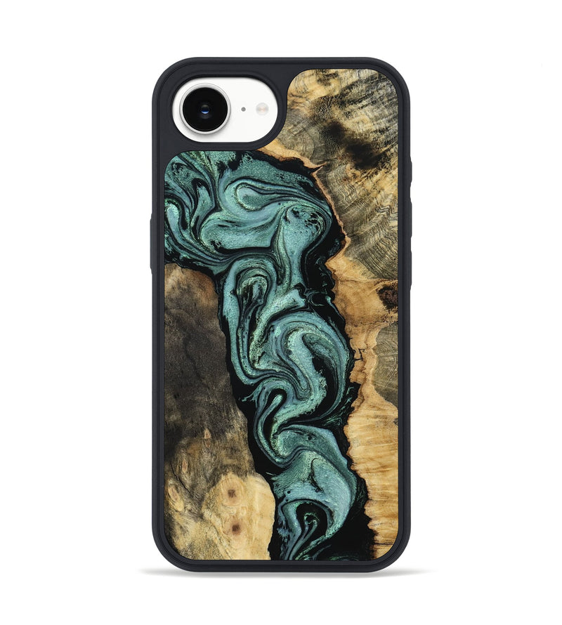 iPhone 16e Wood Phone Case - Meaghan (Green, 801782)