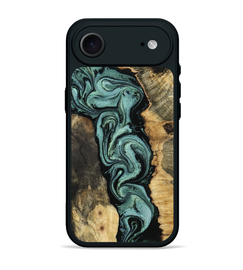 iPhone 17 Air Wood Phone Case - Meaghan (Green, 801782)