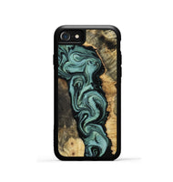 iPhone SE Wood Phone Case - Meaghan (Green, 801782)