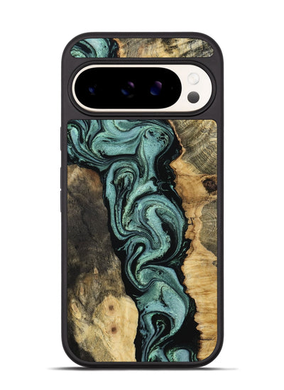 Pixel 9 Pro Wood Phone Case - Meaghan (Green, 801782)
