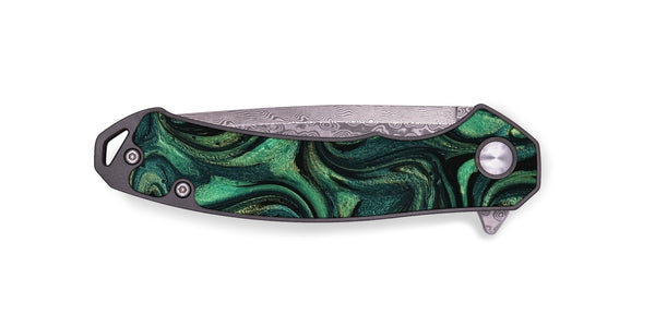 EDC ResinArt Pocket Knife - Nelda (Green, 801783)