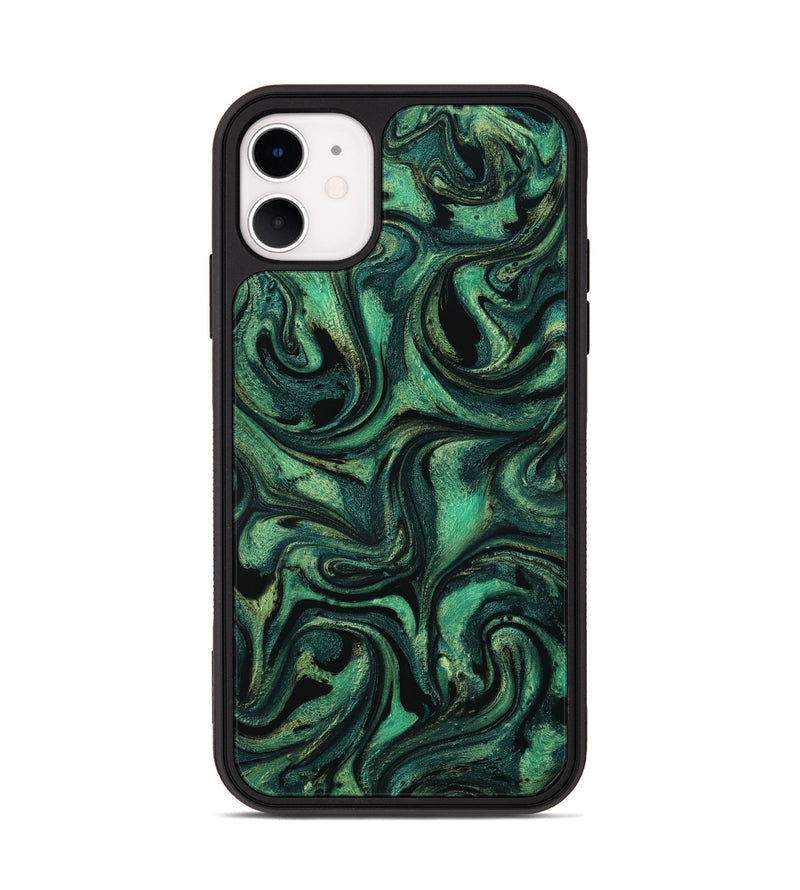 iPhone 11 ResinArt Phone Case - Nelda (Green, 801783)