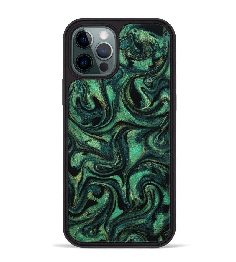iPhone 12 Pro Max ResinArt Phone Case - Nelda (Green, 801783)