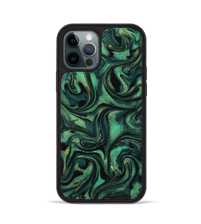 iPhone 12 Pro ResinArt Phone Case - Nelda (Green, 801783)