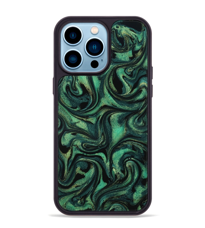 iPhone 14 Pro Max ResinArt Phone Case - Nelda (Green, 801783)